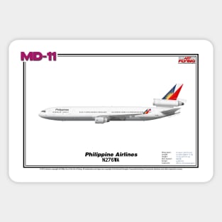 McDonnell Douglas MD-11 - Philippine Airlines (Art Print) Sticker